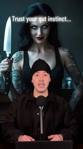 A post by @realwillgardner on TikTok caption: Trust your gut instinct…#creepy #scary #fyp #scarytiktoks #intuition #psychic #tarot #clairvoyance #truecrime #gutinstinct #scarystories #fypシ 