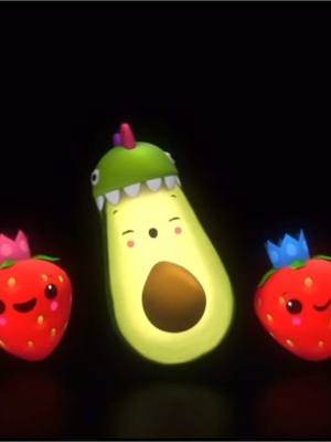 A post by @thesensoryclub on TikTok caption: 💖💖💖                                                                                                                                                                                                                         #warm #arianagrande #dancingfruits #heybearsensory #heybearremix #sensoryclub #trending #fyp #foryou 