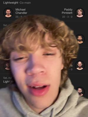 A post by @cricken_ on TikTok caption: ufc 314 predictions