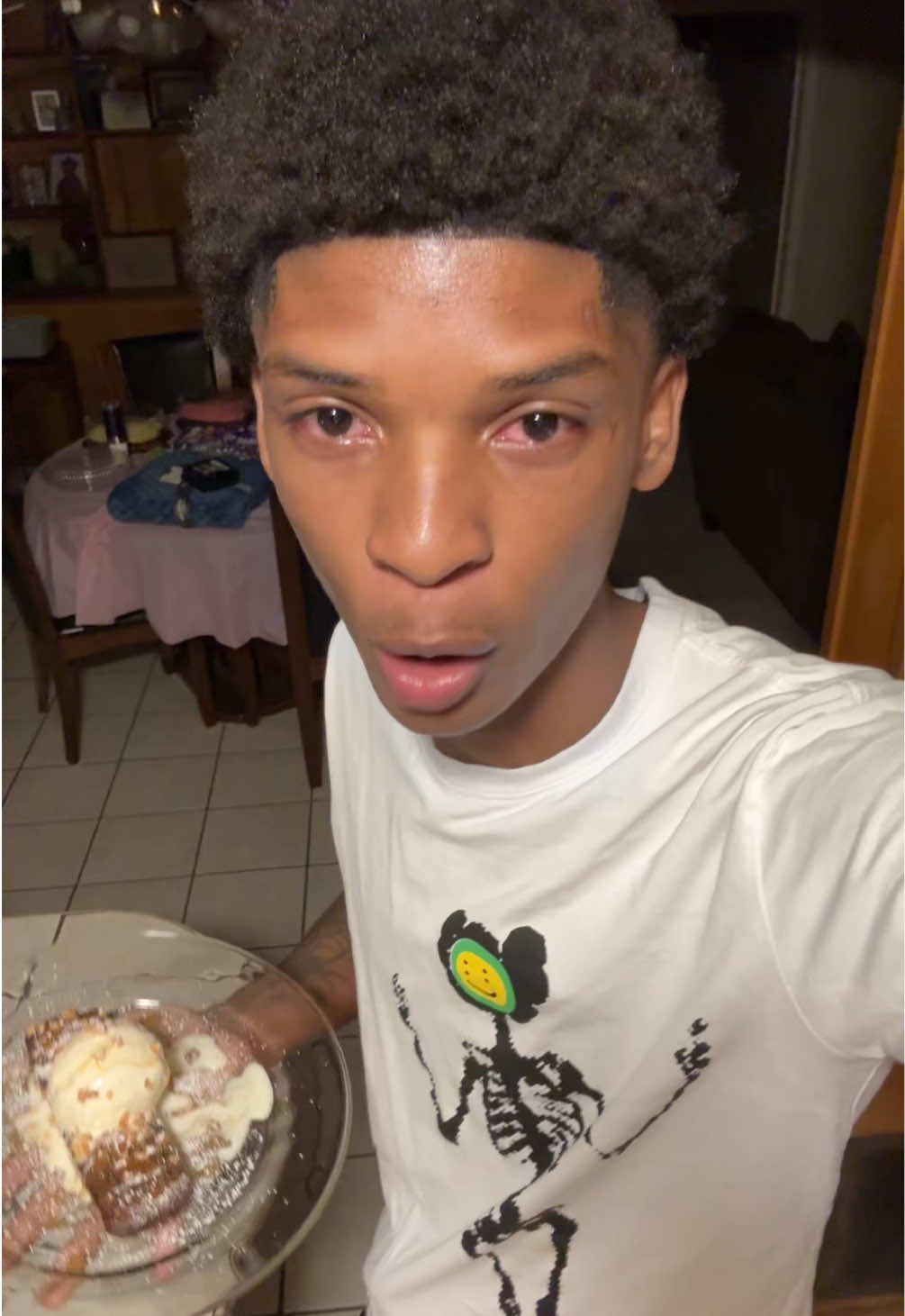 A post by @64krazy on TikTok caption: Ice cream brownie with the smacked bro lost draft.. #foryoupage 