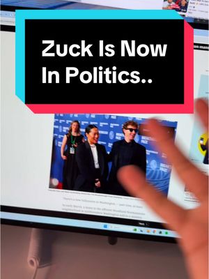A post by @carterpcs on TikTok caption: Is Zuck trying to buy the government like Elon?? #carterpcs #tech #techtok #techfacts #zuckerberg #elon #facebook #meta 