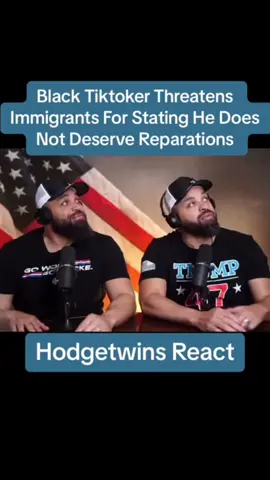 A post by @hodgetwinsclips11 on TikTok caption: #onthisday #hodgetwins #hodgetwinsclips #hodgetwinstv #hodgetwinsclips11 #whitepeople #reparations #blackpeople #blacklivesmatter 