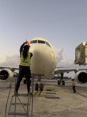 A post by @j.luis___ on TikTok caption: Every part of my job is important ✈️