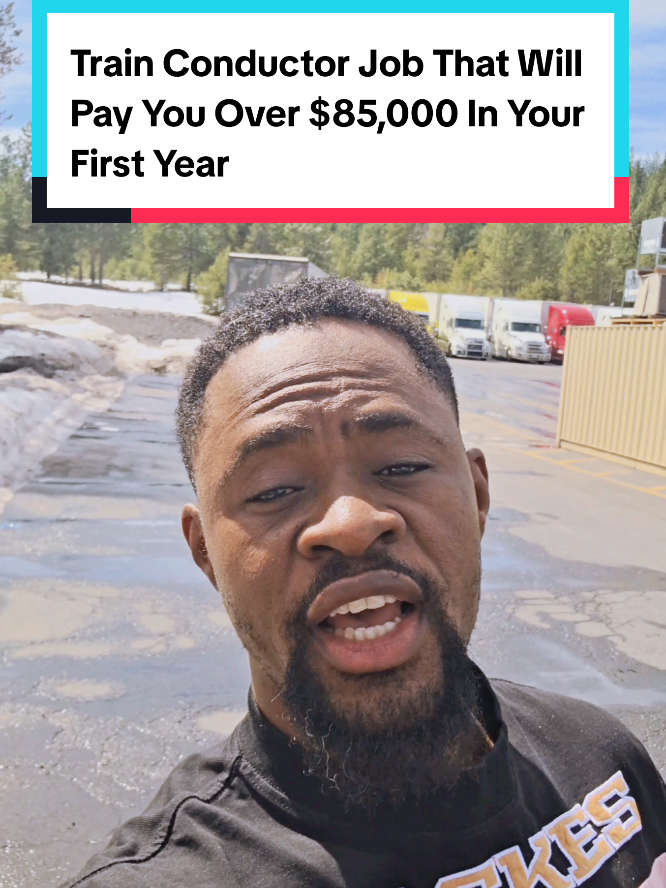 A post by @amaraandkhene on TikTok caption: This Train Conductor Job Will Pay You Over $85,000 In A Year #canadajobs #canada #amaraandkhene 