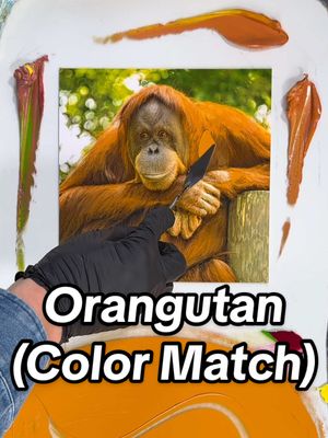 A post by @fritzdoesart on TikTok caption: Orangutan 🦧 Color Match #Haircut 