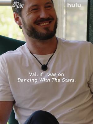 A post by @officialdwts on TikTok caption: Will #DWTS' @valorvalentin cha cha his way out with the fortune? 🕺💰 All episodes of #GotToGetOut are now streaming on @hulu and with #HuluOnDisneyPlus.