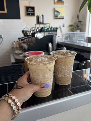 A post by @denahabib1 on TikTok caption: oh I love this trend!🤎🙂‍↔️☕️my favorite hobby! #coffee #coffeetiktok #fyp #easylikesundaymorning #blackgirlmagic #habeshatiktok #coffeelover 