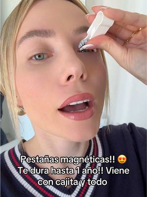 A post by @kristennmedinaa on TikTok caption: Estoy en shock de cómo me quedaron!!!  #pestanasperfectas #pestañasmagneticas #wasadomagneticeyelashes #tiktokshop 