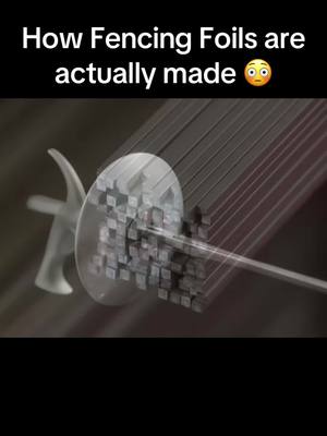 A post by @howitsmadeactually on TikTok caption: That’s a satisfying process 😮 #howtotiktok #made #fencing #fencingtiktok #fencingfoil #fyp #tik 