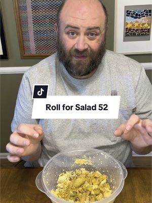 A post by @imjermee on TikTok caption: Roll for salad # 52, this change in ingredients has given me some different combos lately. #rollforsalad  #rollfordinner #salad #beef #1000islands 