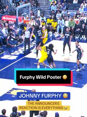 A post by @nba on TikTok caption: “That’s what I’m talking about” 😂😂 @Pacers #NBA #Basketball #IndianaPacers #JohnnyFurphy 