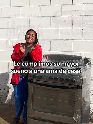 A post by @kristennmedinaa on TikTok caption: Le cumplimos su mayor sueño a una ama de casa #kristennmedinaa #fyp #gana #apoyo 