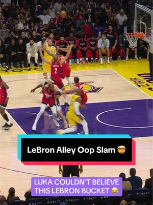 A post by @nba on TikTok caption: Luka’s reaction 😂😂 @Lakers #NBA #Basketball #LosAngelesLakers #LeBronJames #LukaDoncic 