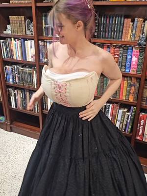 A post by @chimeracostumes on TikTok caption: Putting on my 1860s Petticoat #cosplay #sewing #diy #ballgown #romantasy #victorian 
