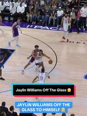 A post by @nba on TikTok caption: So tough 😤🔥 @OKC Thunder #NBA #Basketball #OKCThunder #JaylinWilliams 