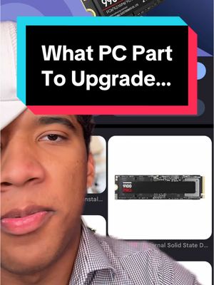 A post by @carterpcs on TikTok caption: What PC part should you upgrade?? #carterpcs #tech #techtok #techfacts #Gaming #gamingpc 