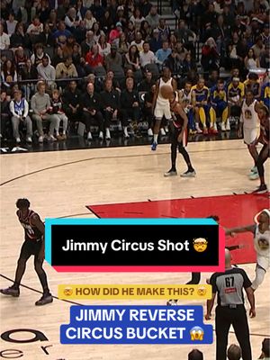 A post by @nba on TikTok caption: Literally wild 😱🤯 @warriors #NBA #Basketball #GoldenStateWarriors #JimmyButler 