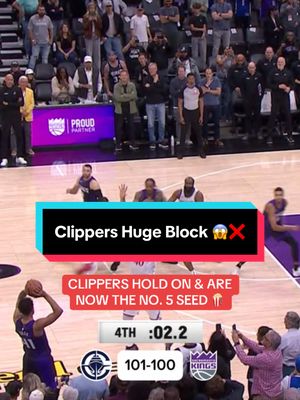 A post by @nba on TikTok caption: The @LA Clippers hold on & move into 5th in the West heading into the final game! 🔥🙌#NBA #Basketball #LosAngelesClippers 