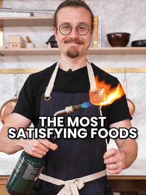 A post by @flakeysalt on TikTok caption: My fave is marshmallow #fyp #chef 