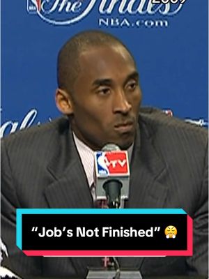 A post by @nba on TikTok caption: Job’s not finished‼️😤 #NBA #Basketball #Kobe #KobeBryant #NBAFinals 