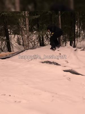 A post by @happylife_bushcraft on TikTok caption: Build a Log Cabin by one man part 1 #build #building #builder #buildingahouse #cabin #logcabin #bushcraft #woodenhouse #viralvideo #fyp