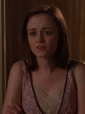 A post by @hulu on TikTok caption: Who else was screaming at the screen when this happened? Now streaming: #GilmoreGirls