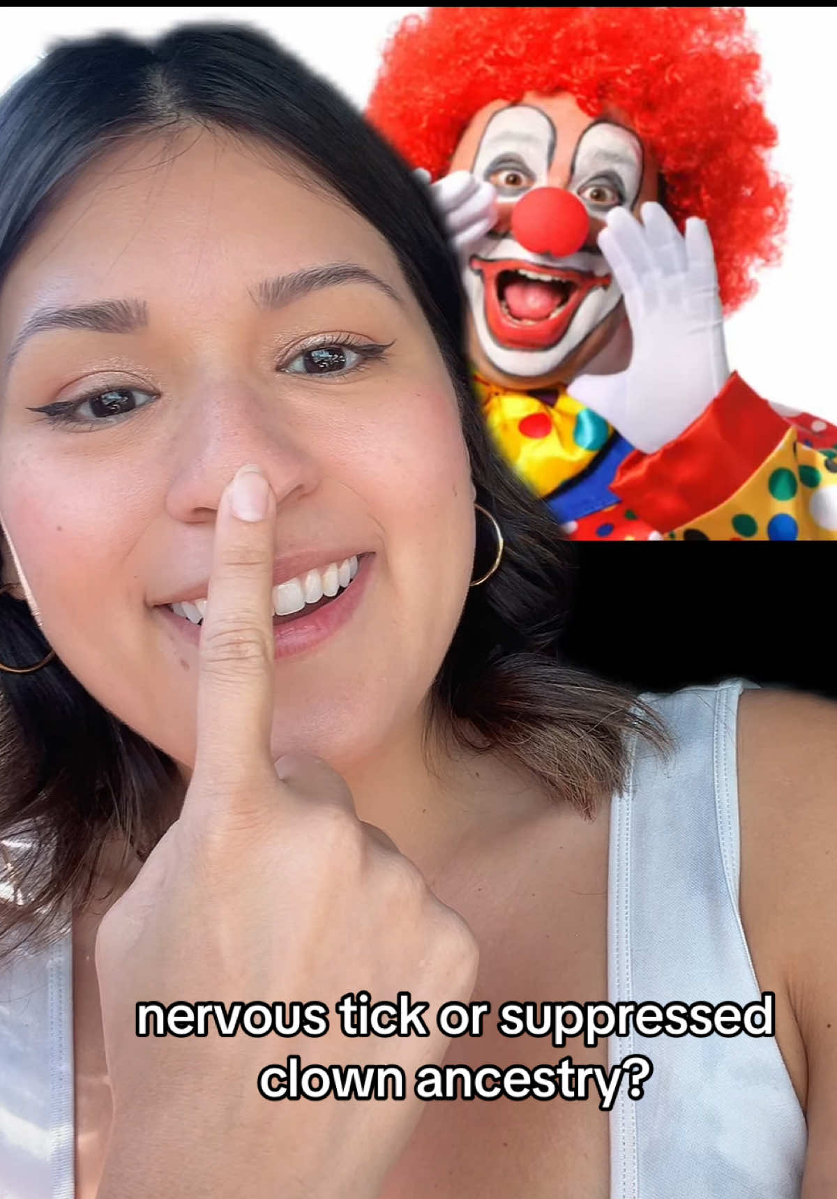 A post by @spookybabie on TikTok caption: Just a repressed jester spirit trying to come out #fyp 