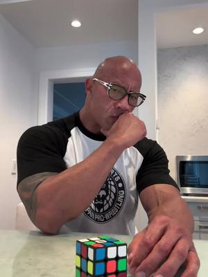 A post by @therock on TikTok caption: Slightly intellectually intimidated, but keeping faith alive.