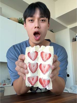 A post by @newt on TikTok caption: i miss Japan bru 💔🥀 the strawberry sandos at 7-11 are phenomenal 🤧
