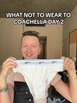 A post by @annaxsitar on TikTok caption: welcome to anna’s what not to wear coachella edition PLEASE lmk which is ur favorite so i can get ready fresh out the shower !! 🌸🤭💛