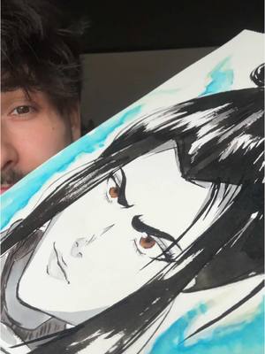 A post by @merdyyyyy on TikTok caption: Azula from Avatar in my Style 🤍✨ #avatarthelastairbender #Art #anime #comic #azula #fyp 