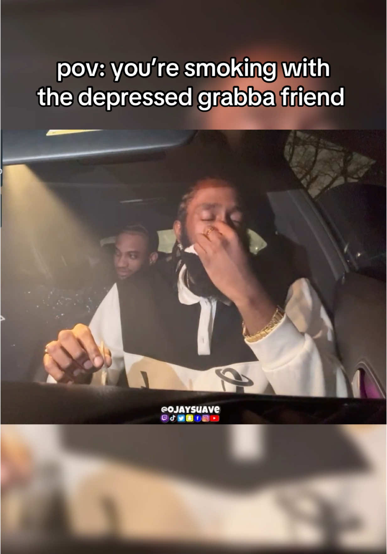 A post by @twitchojaysuave on TikTok caption: Twitch: OjaySuave #funny #ojaysuave #smokers #grabba 