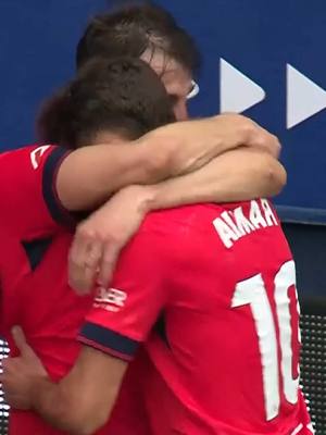 A post by @caosasuna on TikTok caption: ¡VAMOS, ROJOS! #osasuna #gol #budimir #futbol #football #laliga #laligahighlights 