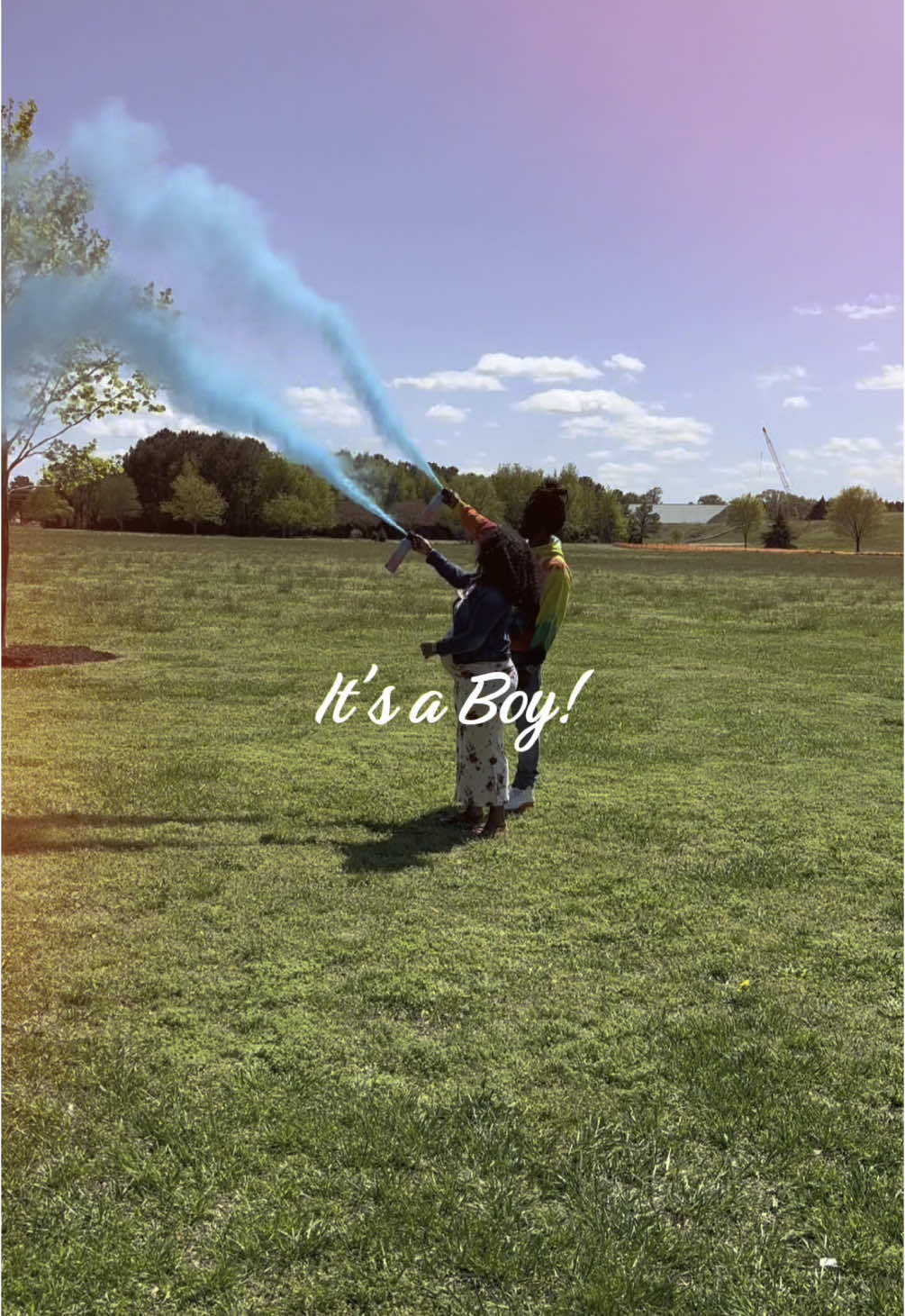 A post by @sheilamariahf on TikTok caption: My lil sis is having a baby boyyyy 🩵🩵 Congratulations my girl @Aminah McRae ✨ . #genderreveal #babyboy #baby #firsttimemom #parentstobe #genderrevealparty  ##CapCut