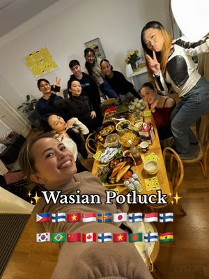 A post by @dianarantamaki on TikTok caption: The potluck made it out of the whatsapp chat.🤣  @gideon hagström @Mari Suomi  @Treng in 🇫🇮  @ssophiaa.lee  @Atia in Suomi 💋  @Daniela Owusu👸🏽🎀  @lena 🇫🇮🇸🇬 