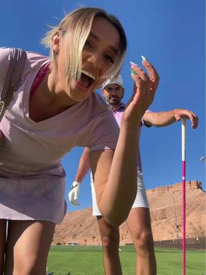 A post by @cassholland on TikTok caption: Wanted frozen margaritas, got golfer boyfriend 🤔🤷‍♀️@Nick White #cartgirl #golf #longdrive #golfer 