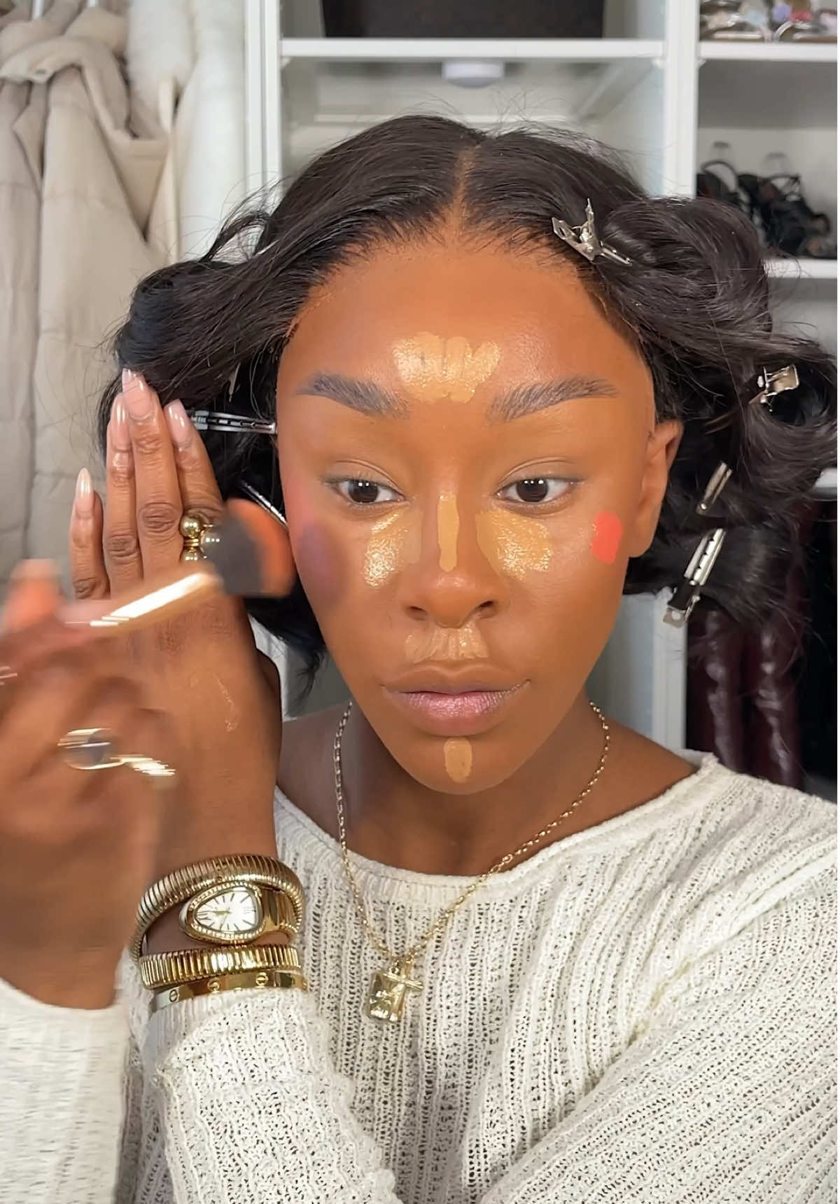 A post by @itsmariammusa1 on TikTok caption: Go to makeup looo atm 👌🏾 #mariammusa #makeup #blackgirlmakeup 