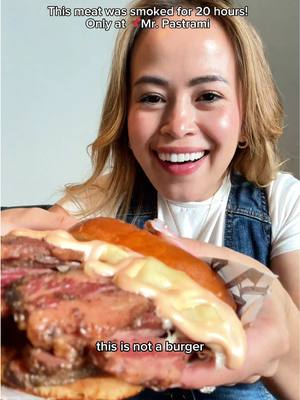 A post by @dianarantamaki on TikTok caption: 20-hour smoked black angus double pastrami that hits different! @Mr.Pastrami_Finland 🫶🏻🥰 #helsinkifood #smokedmeat #pastrami #bbqplatter 
