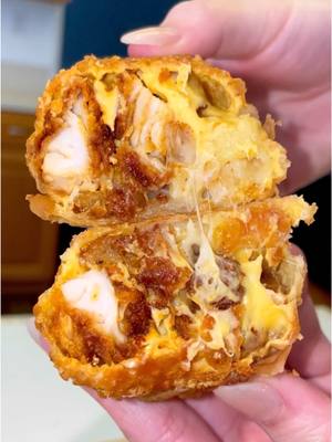A post by @grubspot on TikTok caption: Fried mac n chicken logs🪵 #grubspot #chicken #cheese #fries 