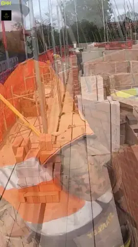 A post by @buildermanvlog on TikTok caption: #bricklayer #brick #viral #foryou #construction