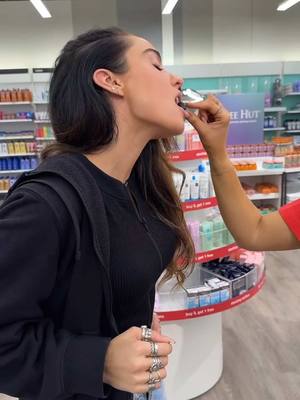 A post by @sommerray on TikTok caption: i think i might have scared the target employee 🤧  go shop @Imarais Beauty in all target stores!!! 