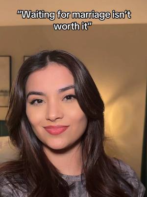 A post by @mya5 on TikTok caption: I don’t care if I make it my “entire personality” it’s apparently more normal to talk about doing it than encouraging people to wait for it. 