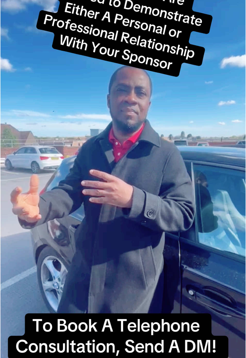 A post by @chrisvincent212 on TikTok caption: Visit Visa: You Are Required to Demonstrate Either A Personal or Professional Relationship With Your Sponsor