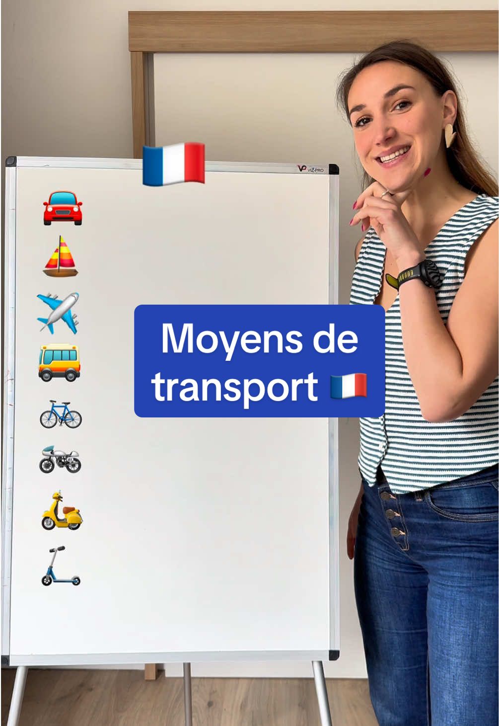 A post by @francesconmarie_ on TikTok caption: Les différents moyens de transport 🇫🇷 #CapCut #clasesdefrances #frances #francia #french #frenchlanguage #idiomas #francés #france 