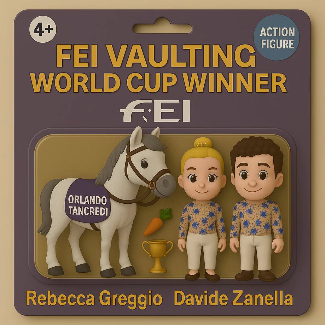 A post by @fei_horse_world on TikTok caption: Who‘s getting added to your Collection? 👀 #FEI #equestrian #vaulting #horsesoftiktok #jumping #dressage 