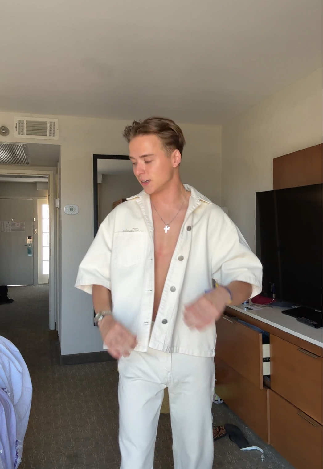A post by @markielucas on TikTok caption: GRWM for day 3 of Coachella #coachella 