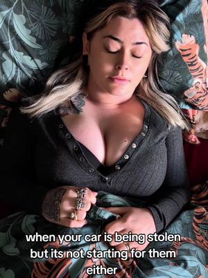 A post by @mamaplugsx on TikTok caption: classic car problems 