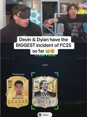 A post by @devincaherly on TikTok caption: ITS ALWAYS ME BRUH #devincaherly #devinanddylan #fc25 #FIFA #packopening #Gaming 