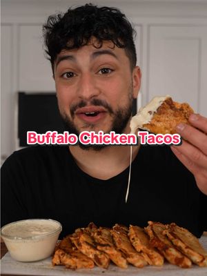 A post by @thegoldenbalance on TikTok caption: Buffalo Chicken Tacos 😩