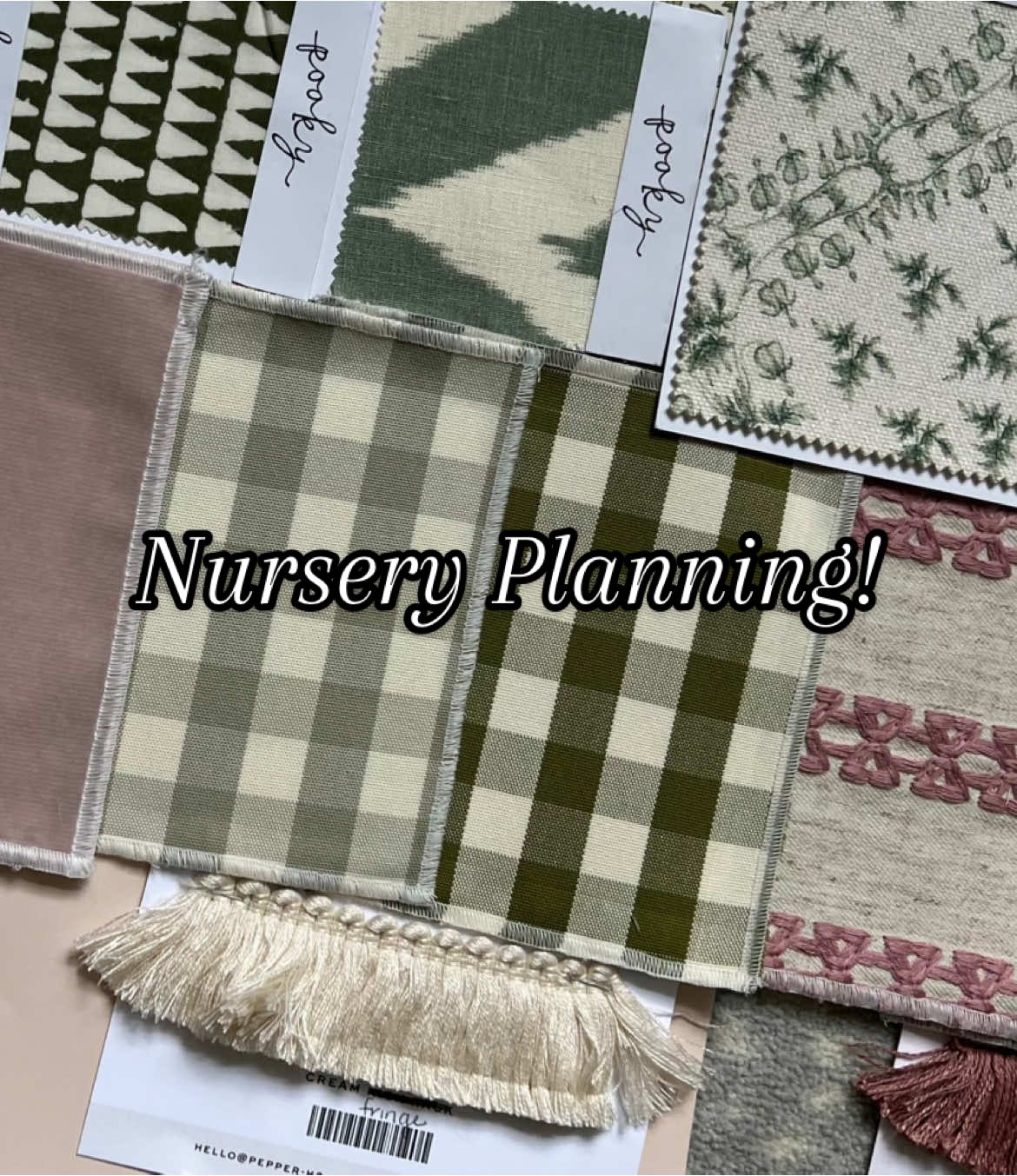 A post by @kellymccoyd on TikTok caption: Nursery planning — @Namesake @Pooky Lighting @PepperHome #nurserydecor #babygirlnursery #homedecorideas #homedecor #windowtreatments #sconces 